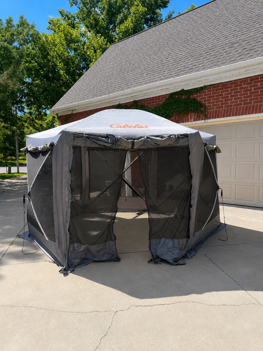 Cabela’s Big Outdoorsman / Quick-Set Hexagon Hub Pop-Up Screen House Tent Shelter