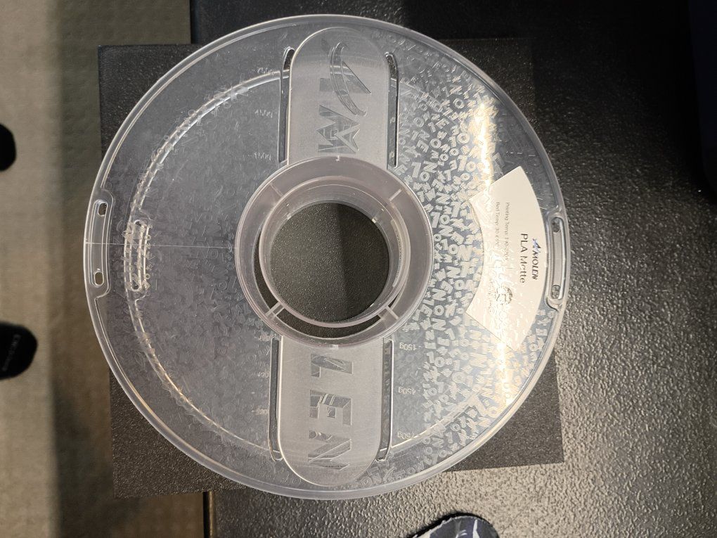 Empty 3D Printer Filament Spools Clear Plastic & Black
