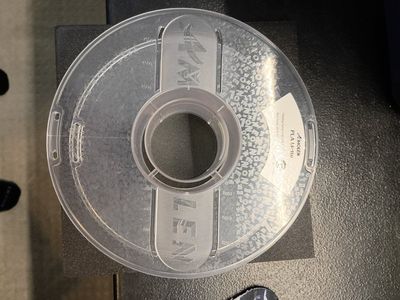 Empty 3D Printer Filament Spools Clear Plastic & Black
