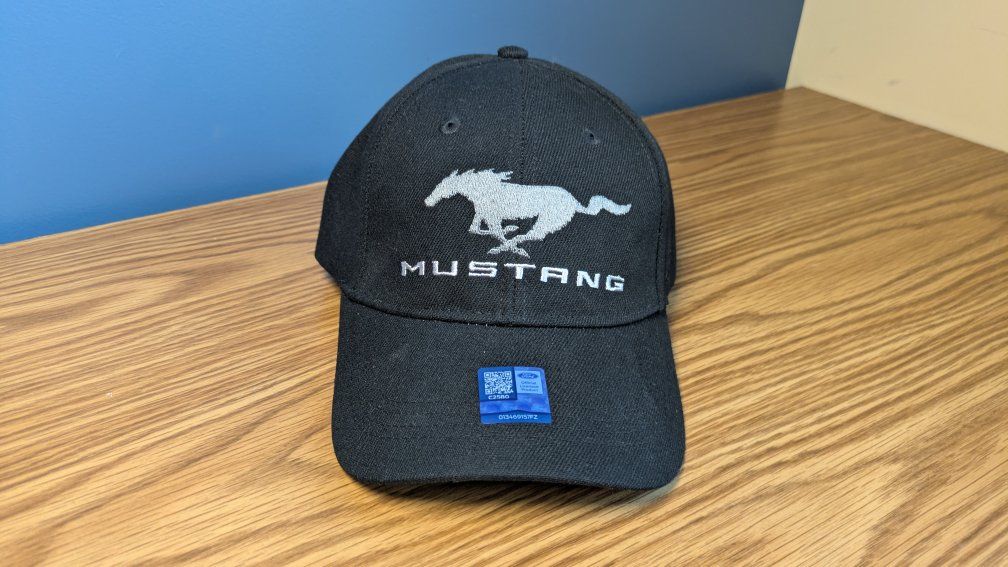 Ford Mustang Cap Mens Black Adjustable Strapback