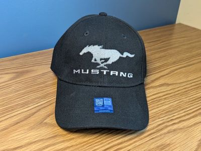 Ford Mustang Cap Mens Black Adjustable Strapback