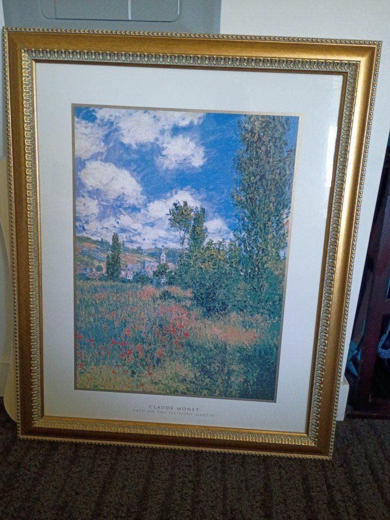 Claude Monet Framed  Lithograph