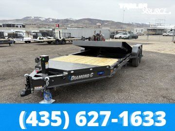7x20 Diamond C HDT 207 Tilt Trailer - 15.5K GVWR - 14 Ply Tires