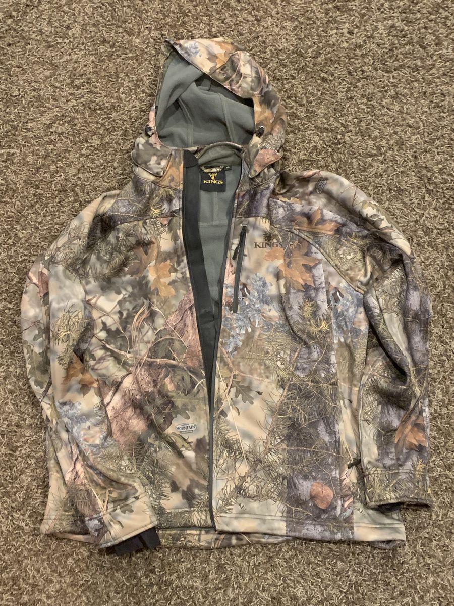 King's Camo Mountain Shadow Hooded Jacket XL