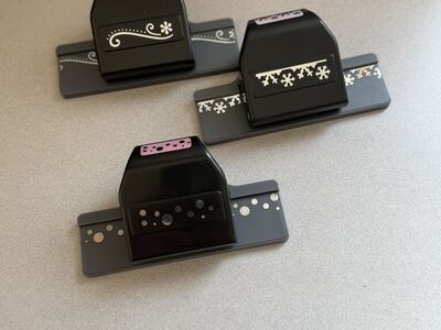 Set of 3 large scrapbooking punches