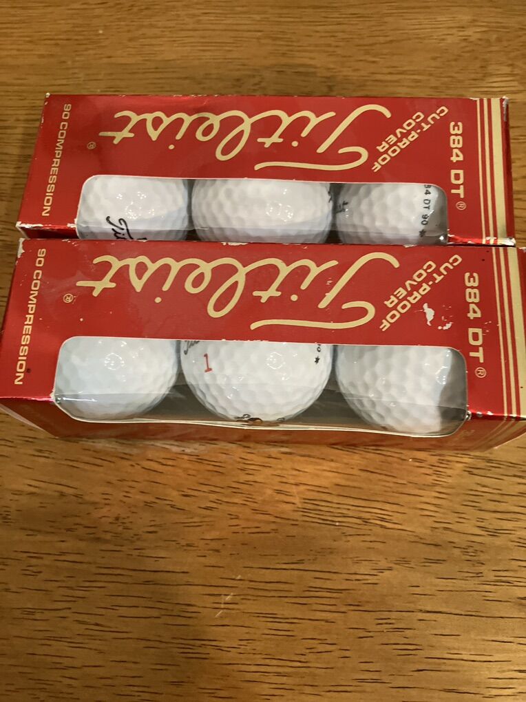 2  3  Pack Boxes Of  Titleist 384 DT Golf Balls