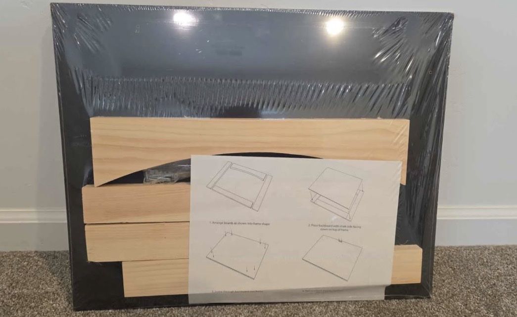 DIY Wooden Framed Chalkboard Kit with Chalk