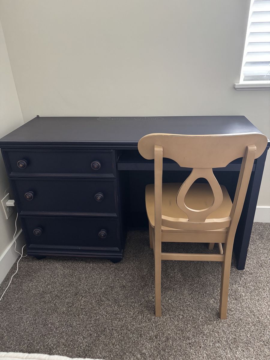 Desk and chair