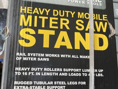 Chicago Electric Heavy Duty Mobile Miter Saw Stand