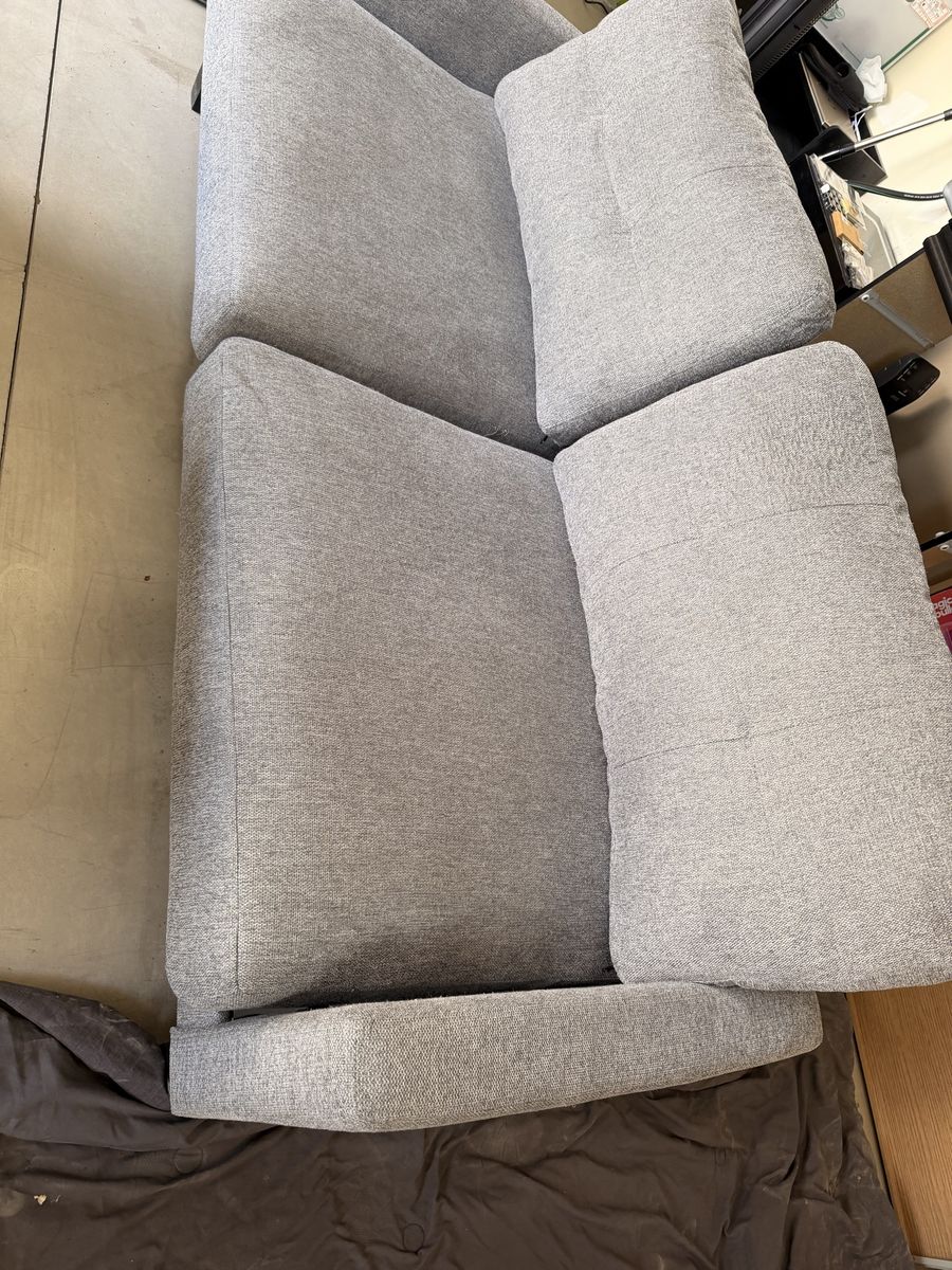 Gray Couch.