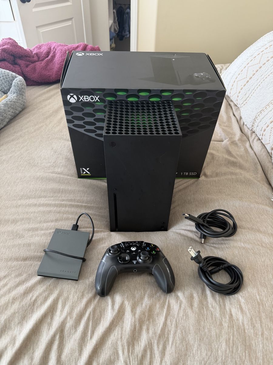 Microsoft Xbox Series X 1TB Console Bundle with Extra Controller, Seagate Storage & Box