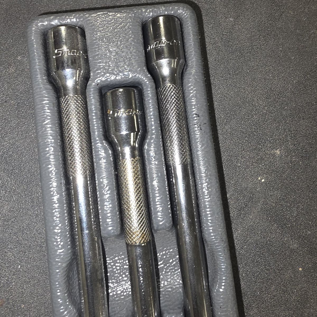 Snap-on 1/4" 3/8" Drive Chrome Socket Extension Set - 8 Piece Swivel Wobble USA