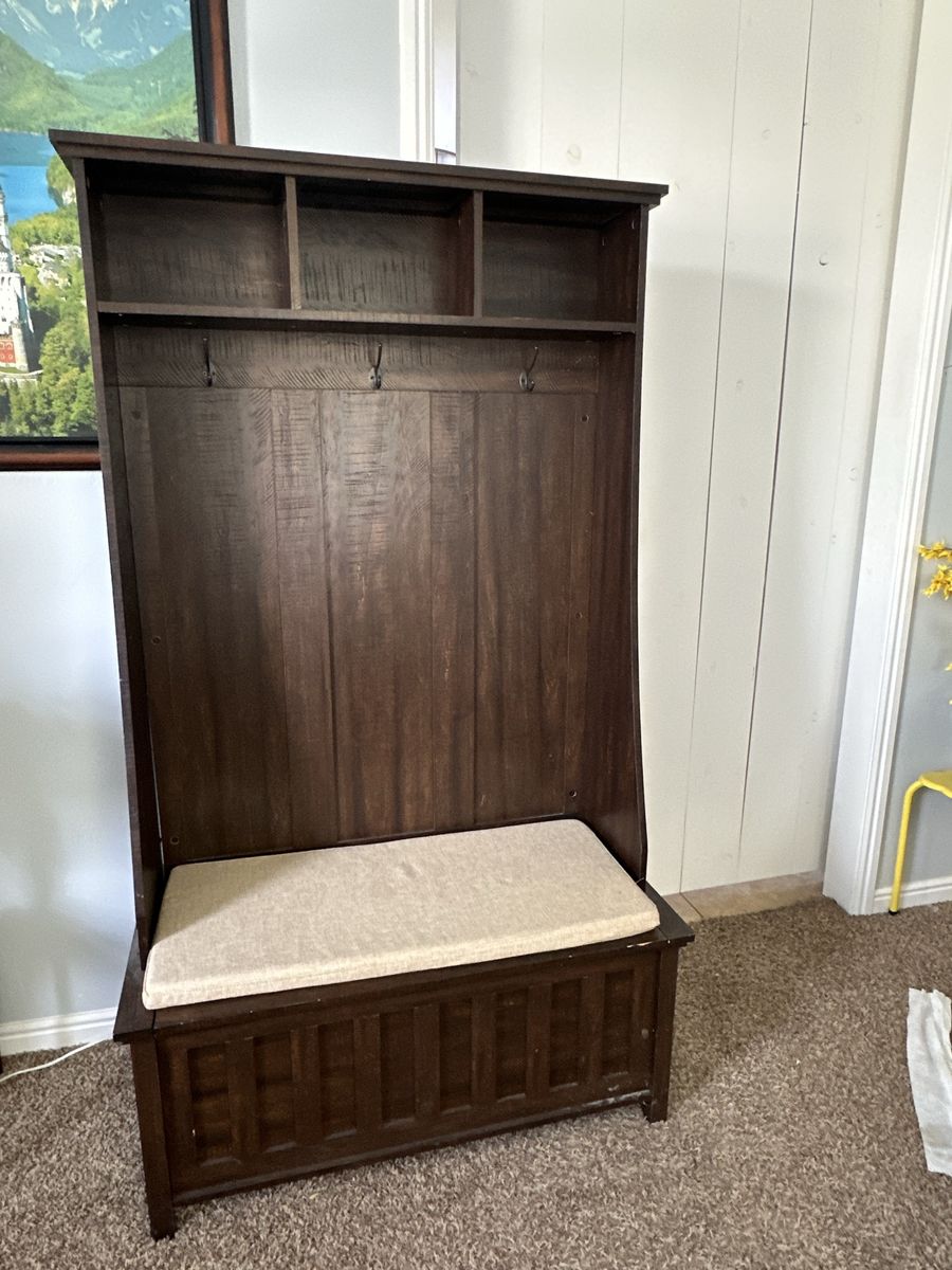 Hall Tree W/ Storage Bench & More!