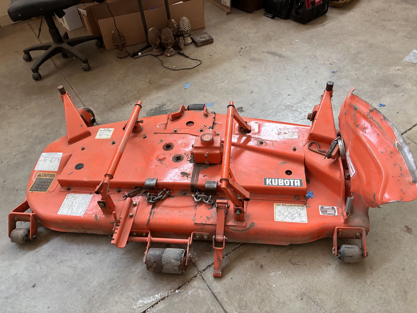 Kubota mid mount mower.