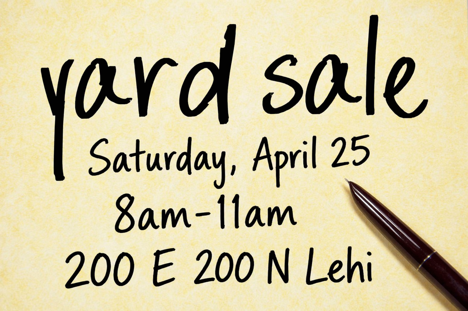 Lehi Yard Sale-Good prices