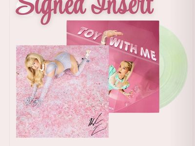 Meghan Trainor-SIGNED Toy With Me-Coke Bottle Glitter Vinyl LP-SEALED-WORN (Tiny)-Autographed-Collectible-Limited Edition