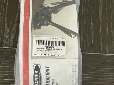 Harris Engineering Inc. Bipod Series S-BR2 6"-9" Black