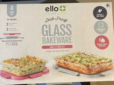 Ello Colo LOck 4- Piece Leak-Proof Bakeware