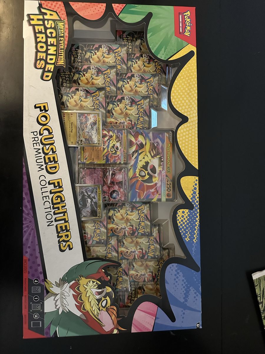 Pokémon TCG Mega Evolution Ascended Heroes Focused Fighters Premium Collection Box