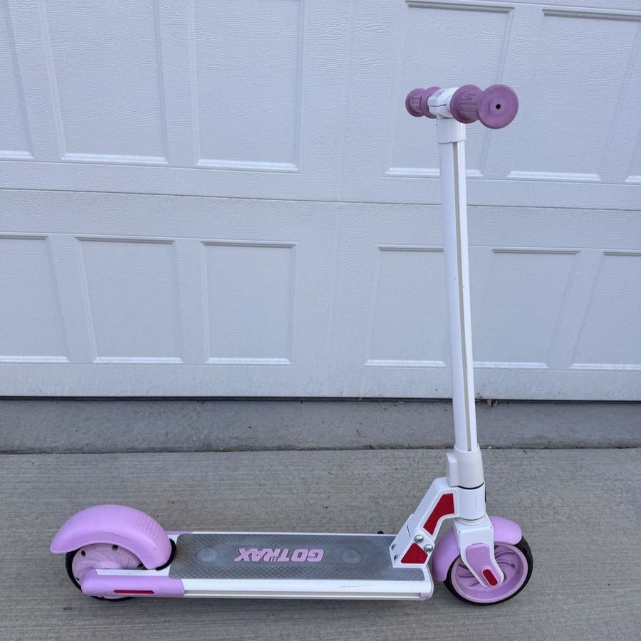 GOTRAX Kids Electric Scooter - Pink and White