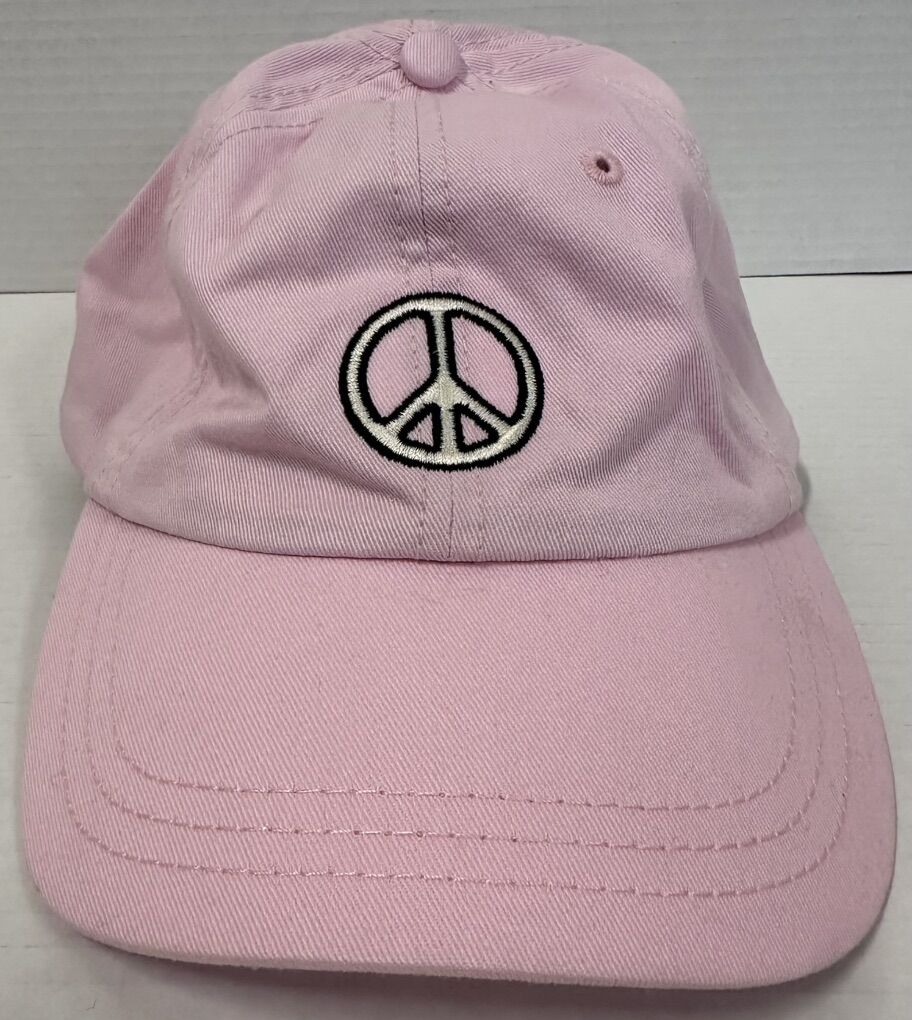 Urban Outfitters World Peace Pink Adjustable Hat