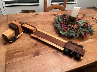 Michael Mickelson wood carving truck