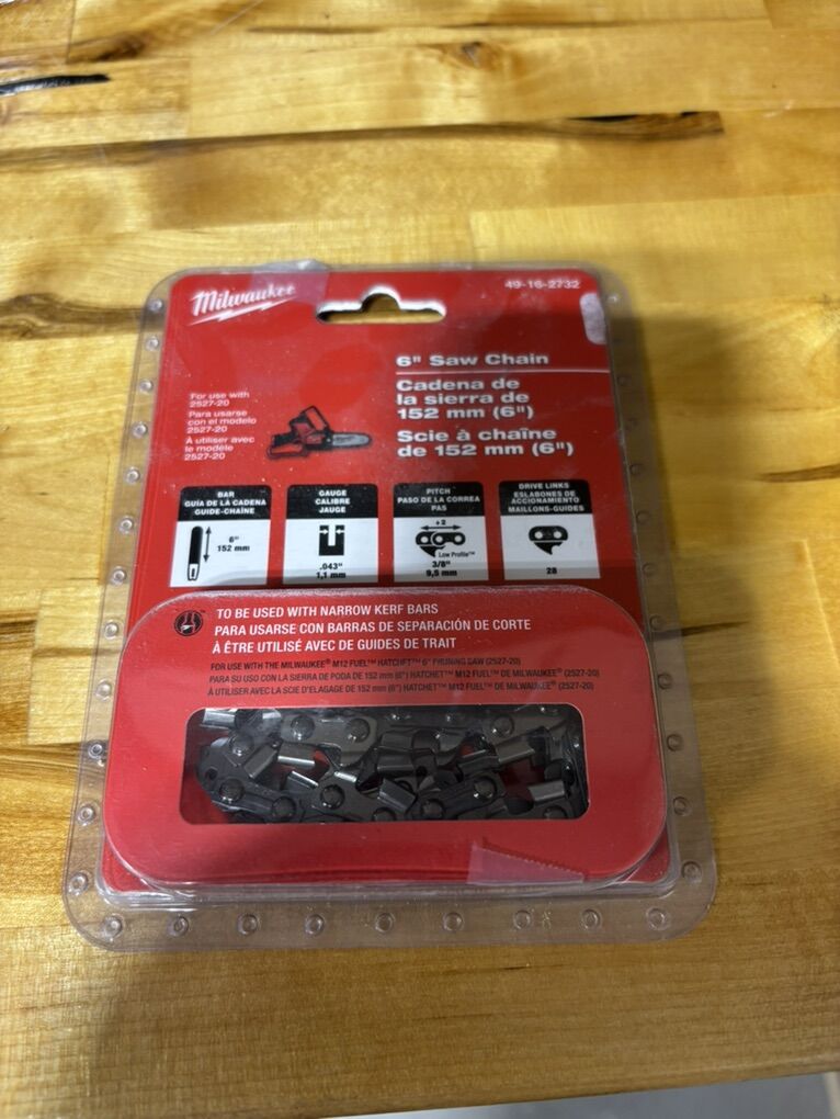 Milwaukee 6 saw Chain
