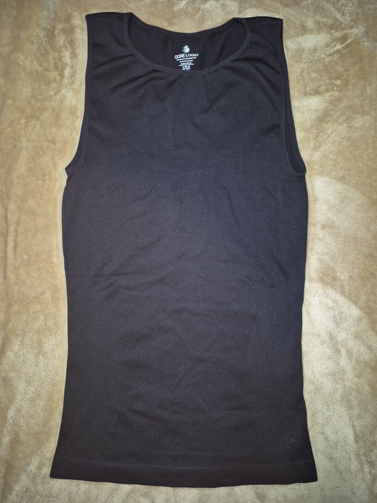 Qore Logiq Gynecomastia Compression Shirt - Men's XXL Tall, Black, Nylon/Elastane