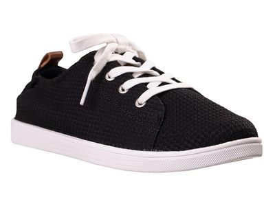 Revitalign Women's Size 6 Black Knit Lace-Up Orthotic Sneakers NIB