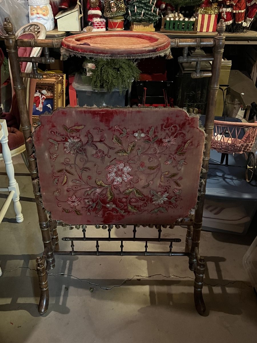 Antique French fire screen
