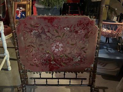 Antique French fire screen