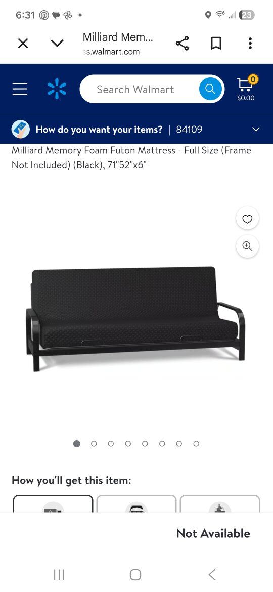 Rolled futon full size mattress