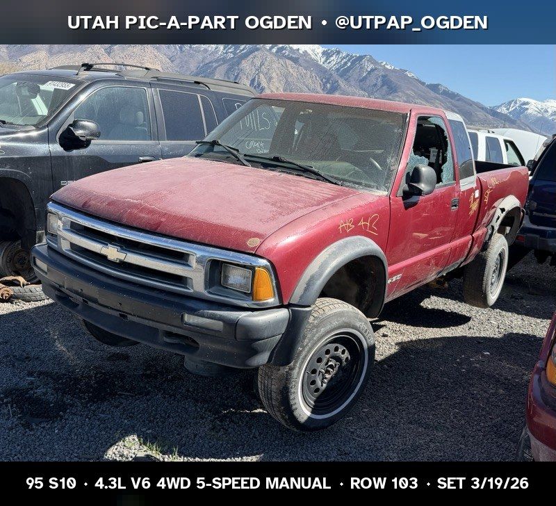 1995 Chevrolet S10 Parts - UTPAP Ogden