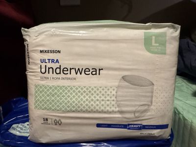 McKesson Ultra Pull-On Underwear Heavy Absorbency Size Large 18 Count