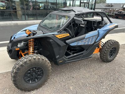 2025 Can-Am Maverick X3 DS Turbo RR Side-by-Side UTV, Blue/Orange, 200hp Rotax Engine