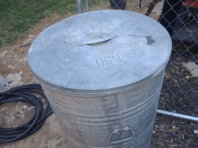 Galvanized barrel