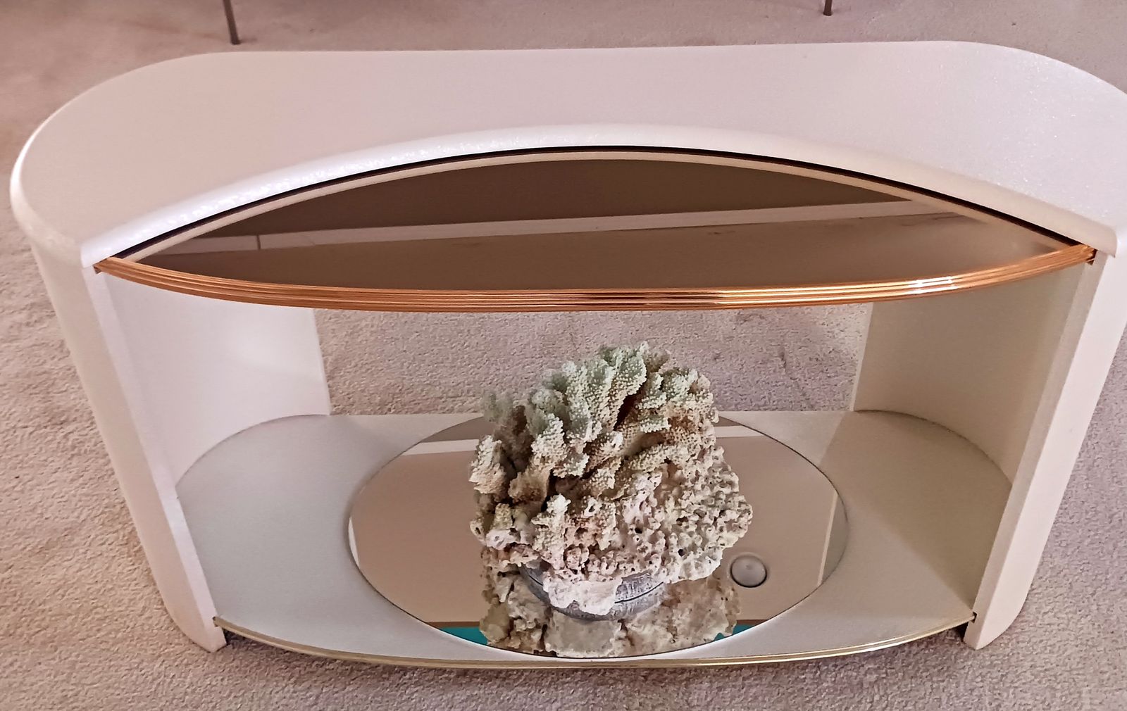 Matching  Mirrored Sofa, Coffee and End Table.