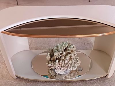 Matching Mirrored Sofa, Coffee and End Table.