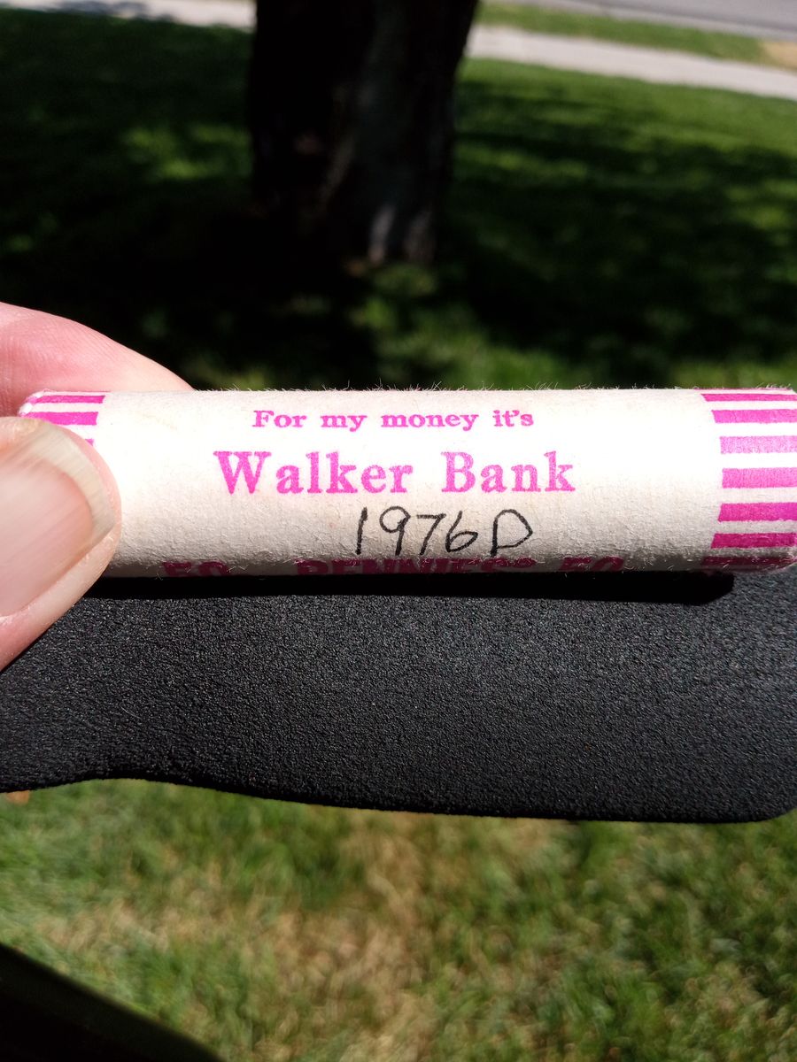 1976D Uncirculated Penny rolls