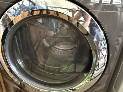 GE Front Load Washing Machine - Used, Brown with Steam Clean and Sanitize Functions