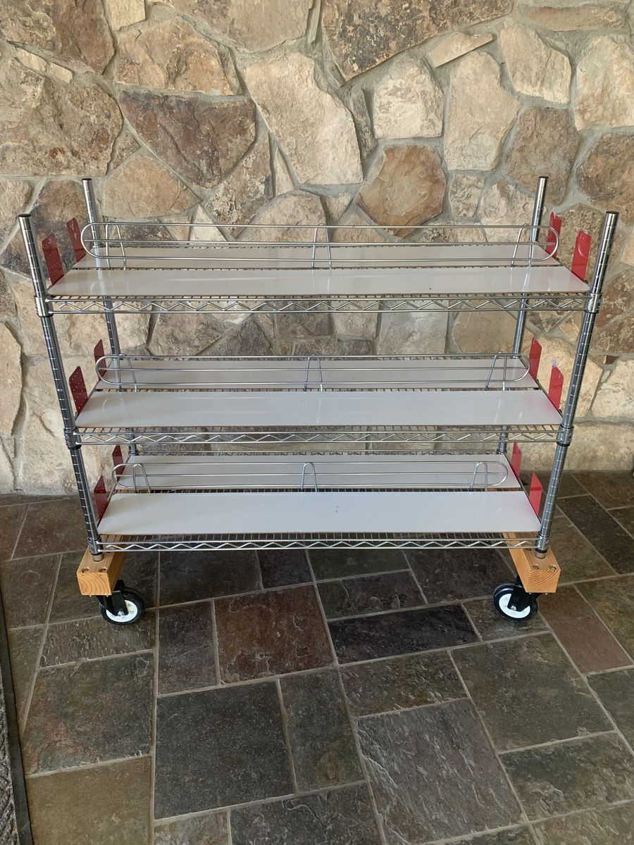 3 Tier Rolling Shelves