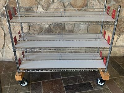 3 Tier Rolling Shelves