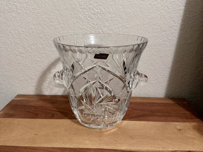 Vintage Crystal Ice Bucket Bottle Chiller