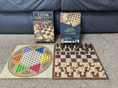 Chess, Checkers and Chinese Checkers Board Game