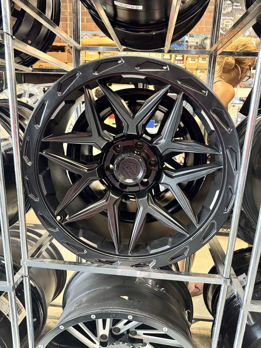 Lock Off-Road 22x17 matte black. Brand new set of 4 wheels.