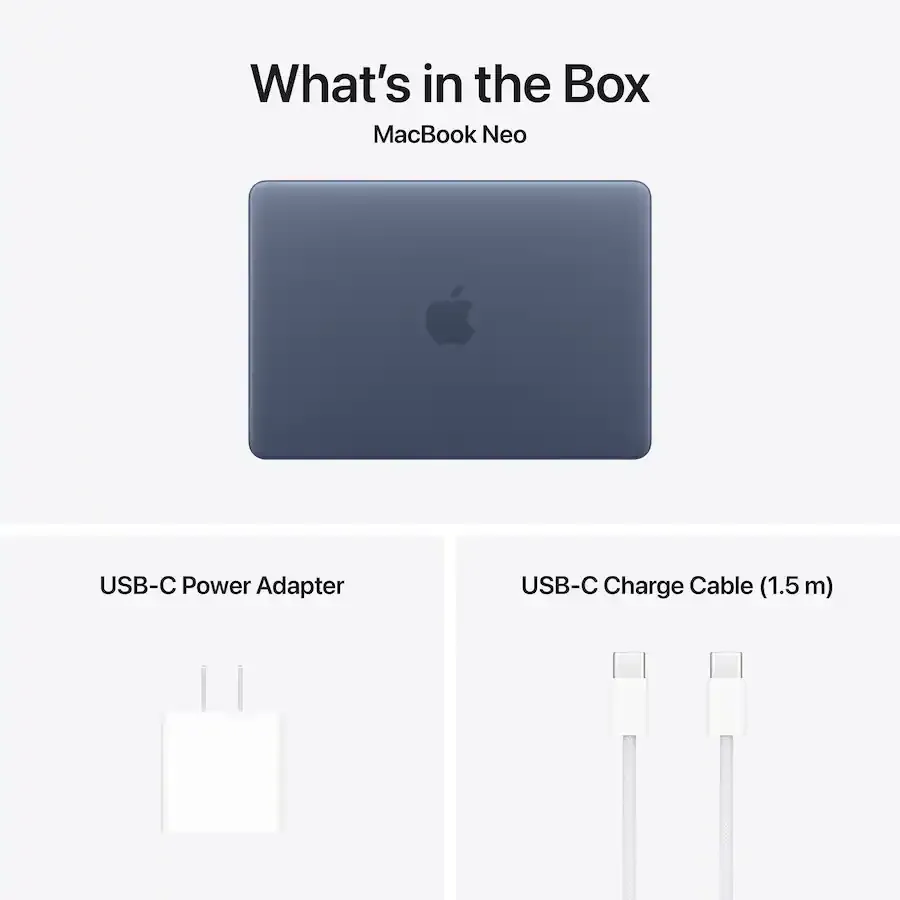 Macbook Neo (13-inch, A18 Pro) 5-Core GPU, 8GB, 512GB SSD (Indigo)