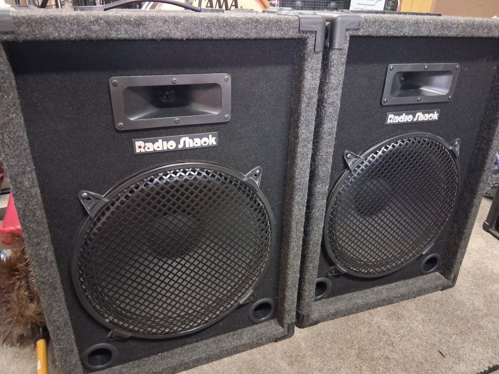15" PA Band Speakers Radio Shack Like New!