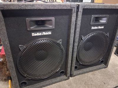 15" PA Band Speakers Radio Shack Like New!
