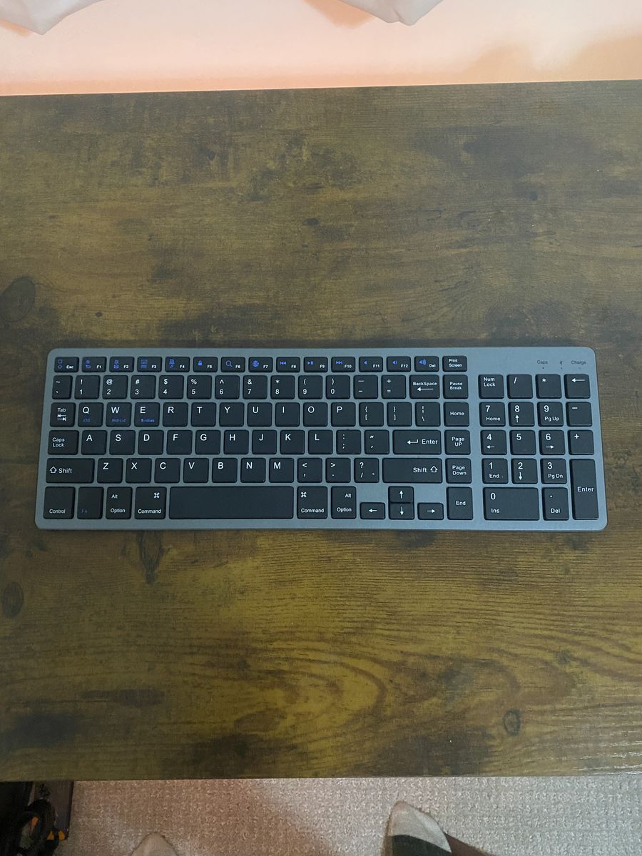 Rechargeable Wireless Keyboard Mac PC Android