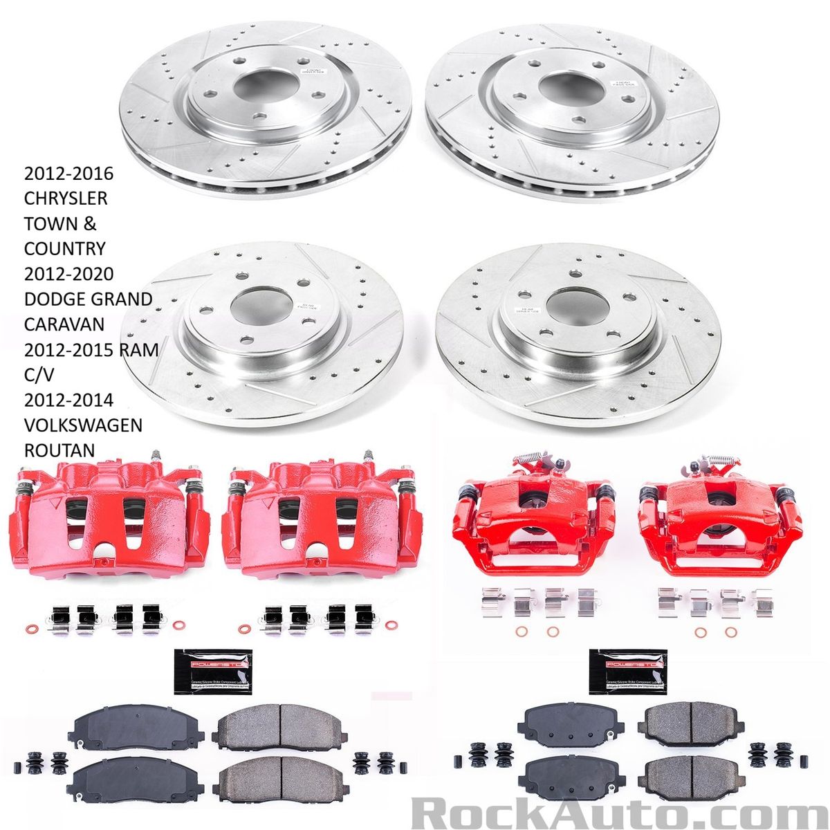 Front/Rear Brake Kit, Town & Country, Caravan, Ram C/V, Routan